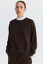 Crew Neck Sweatshirt and Wide Leg Pants Set - 3
