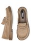 Women's Beige Suede Flat Sole Loafer Ballet Flats & Daily Casual Shoes - 5