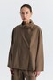 High Collar Shirt and Trousers Set - 3