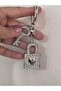 Silver Color Stone Lock Key /Stylish Keychain /Bag Charm - 4