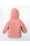 Rabbit Figured Fleece Inside Thick Winter Coat for Girls - 4