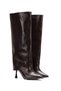 Women's Stylish Boots with Thin Heels and Trouser-Leg Model Design - 4