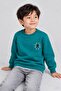 Boys' 2-Piece Sweatshirt Set with Spider Embroidery and Print Detail - 5