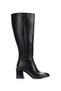 Women's Black Comfortable Thick Heeled Stylish Boots