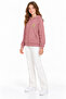 39910-26 Girl's Zippered Hooded Sweatshirt with Silver Stone Detail, Ages 13-16 - 2