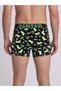 Black Green Mojito and Cuban Patterned Cotton Men's Boxer - Db354 - 4