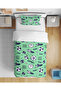 Football Patterned 3D Digital Printed Single Size Sheetless Boys' Duvet Cover Set Sleeping Set