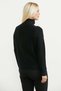 Stand Collar Zippered Knitwear Sweater - Black - 6