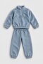 Unisex Children's Plush Zippered Fleece Tracksuit Set