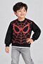 Boys' 2-Piece Sweatshirt Set with Spider Embroidery and Print Detail - 6