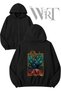 Opeth 4 Back Printed Zippered Hooded Black Cardigan (2 Yarn)