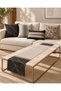 Pietra Digital Printed 5-Piece Marble and Linen Patterned Throw Pillow Cover and Runner Set Gray Beige Mink Colored Modern Patterned Decorative Set with Double-Sided Hidden Zipper 4-Piece Throw Pillow Covers 1-Piece Runner - 6