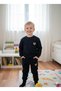 Bear Embroidered Top and Bottom Track Suit Made of Soft Selani̇k Fabric - 3