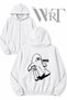 Lil Peep 4 Back Printed Zippered Hooded White Cardigan (2 Yarns)