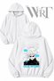 Gojo Satoru Back Printed Zippered Hooded White Cardigan (2 Yarns)