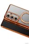 Spt-Gld Galaxy A37 5g Joke Simli Magneticsafe Case (230125) - Orange - 2