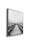 Monochrome Boardwalk Nature Wall Art | Portrait Framed Canvas Print | Luxury Modern Botanical Decor for Living Room - 3