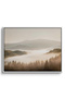 Minimalist Foggy Pine Landscape Nature Wall Art | Portrait Framed Canvas Print | Luxury Modern Botanical Decor for Living Room - 2