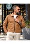 Men's Monza Double Zipper Faux Leather Jacket - 5