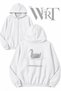 Prison Break 10 Back Printed Zippered Hooded White Cardigan (2 Yarns)