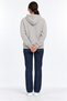 Soft Puff Fabric Women's Stone Color Sweatshirt with Side Pockets - 7