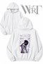 Xxxtentacion 1 Back Printed Zippered Hooded White Cardigan (2 Yarns)