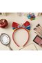 Girl's Princess Crown - Snow White Crown with Bow and Stones - Red Girl's Hair Crown