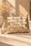Women's Knitted Patterned Portfolio Clutch Bag |   Adjustable Crossbody Hand and Shoulder Bag - 4
