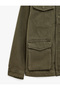 Long-Sleeved, Cotton-Lined, Pocketed, Comfortable Fit, Zippered, Stand-Up Collar, Jean Jacket. - 3