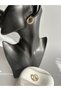 Gold Color Zircon Stone Earrings (2.2 cm) - 4