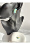 Gold Color Blue Tiny Earrings (2.1 cm) - 5