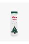 Christmas Themed Printed Cotton Socks - 2