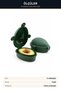 Avocado Storage Container 3-Point Locking Half Avocado Fresh-Keeping Container Green - 5