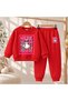 Team Sweatshirt with Table Duck Print for Girls and Boys, Crew Neck