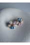 Colorful Tiny Daisy Earrings (1.8 cm) - 6