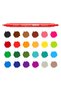 Birello Double Sided Felt Tip Pen 24 Colors Washable - 7