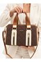 Original Justpolo Women's Quilted Cylinder Model Hand and Shoulder Bag (Size 30X25 cm)