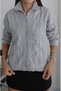 Gray Corded Hair Knit Cardigan - 4