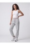 Women's Gray Sweatpants 3 Thread Comfortable Fit Jogger Pants