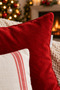 New Year's Themed Punch Embroidered 2-Piece Throw Pillow Cover Set |   Zippered 42X42 cm |   Modern Sofa Throw Pillow with Pattern, Decorative - 6