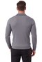 Men's Slim Fit Non-Pilling Striped Textured Smoked Knitwear Sweater – Zippered Polo Collar 2700401 - 5