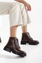 Genuine Leather Women's Casual Boots / Booties Dc2636 - 3