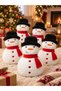 Large Soft Plush Toy Featuring a Snowman Figure - 2