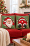 Digital Printing Humorous Santa Claus New Year Happy New Year Set of 2 Pillowcases (Double Sided Printed) - 3