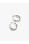Steel Twist Hoop Earrings - 2