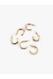 3-Piece Hoop Earring Set with Stones - 3
