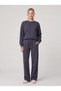 Women's Crew Neck Long Sleeve Tracksuit Set Comfortable Fit Loose Leg Two-Piece Sportswear