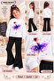 Winter, Spring, and Autumn Girls' Black Spanish Flared Bottoms and White Sweat Top - 2