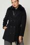 Belted Checked Coat 90657 - 3