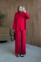 Rona Hooded Two-Piece Set Red - 2